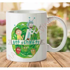 Art Hediye Get Schwifty Rick İki Tarafı Baskılı Kupa Bardak