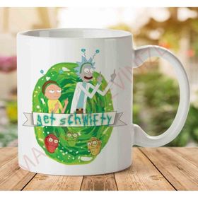 Art Hediye Get Schwifty Rick İki Tarafı Baskılı Kupa Bardak