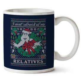 Art Hediye Ghostbusters Relatives Christmas Knit Pattern İki Tarafı Baskılı Kupa Bardak