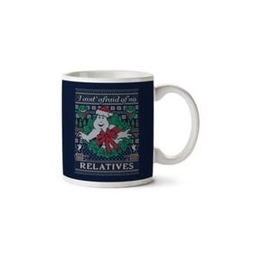 Art Hediye Ghostbusters Relatives Christmas Knit Pattern İki Tarafı Baskılı Kupa Bardak