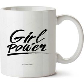 Art Hediye Girl Powerİki Tarafı Baskılı Kupa Bardak