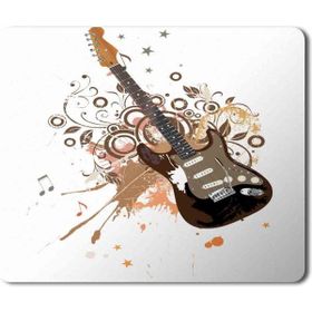Art Hediye Gitar Müzik Nota Baskılı 23x19 cm Mouse Pad