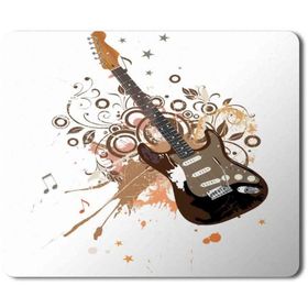 Art Hediye Gitar Müzik Nota Baskılı 23x19 cm Mouse Pad
