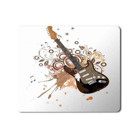 Art Hediye Gitar Müzik Nota Baskılı 23x19 cm Mouse Pad