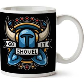 Art Hediye Go Shovel It Shovel Knight İki Tarafı Baskılı Kupa Bardak