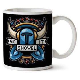 Art Hediye Go Shovel It Shovel Knight İki Tarafı Baskılı Kupa Bardak