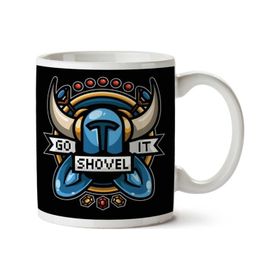 Art Hediye Go Shovel It Shovel Knight İki Tarafı Baskılı Kupa Bardak