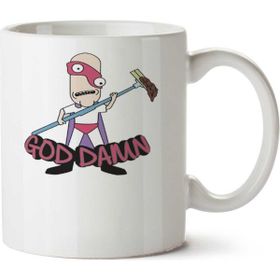 Art Hediye God Damn Noob Noob İki Tarafı Baskılı Kupa