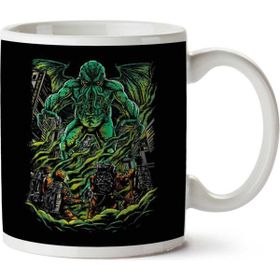 Art Hediye Godbusters Ghostbusters Cthulhu Mythos İki Tarafı Baskılı Kupa Bardak
