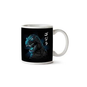 Art Hediye Godzilla Japon Stilindeki Tarafı Baskılı Kupa Bardak