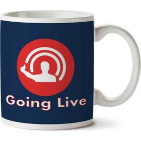 Art Hediye Going Live Logo İki Tarafı Baskılı Kupa Bardak