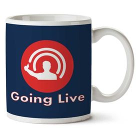 Art Hediye Going Live Logo İki Tarafı Baskılı Kupa Bardak