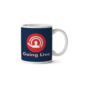 Art Hediye Going Live Logo İki Tarafı Baskılı Kupa Bardak