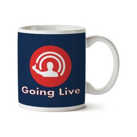 Art Hediye Going Live Logo İki Tarafı Baskılı Kupa Bardak