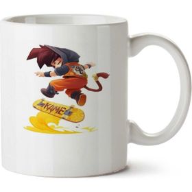 Art Hediye Goku Anime İki Tarafı Baskılı Kupa Bardak