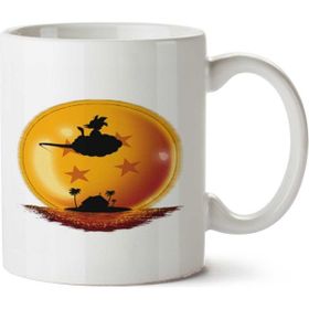 Art Hediye Goku Nuvem Voadora İki Tarafı Baskılı Kupa Bardak