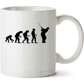 Art Hediye Golf Evolution By Golf Evrimi İki Tarafı Baskılı Kupa Bardak