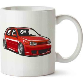 Art Hediye Golf Mk4 2 Iki Tarafı Baskılı Kupa Bardak