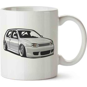 Art Hediye Golf Mk4 2 Iki Tarafı Baskılı Kupa Bardak