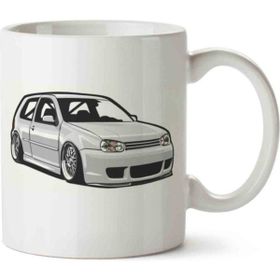 Art Hediye Golf Mk4 2 Iki Tarafı Baskılı Kupa Bardak