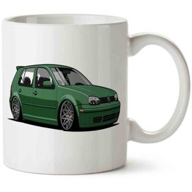 Art Hediye Golf Mk4 3 İki Tarafı Baskılı Kupa Bardak