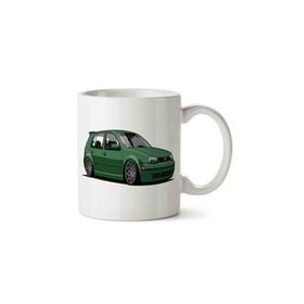 Art Hediye Golf Mk4 3 İki Tarafı Baskılı Kupa Bardak