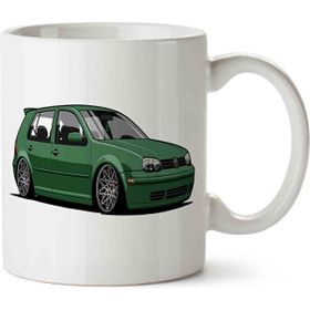 Art Hediye Golf Mk4 3 İki Tarafı Baskılı Kupa Bardak