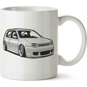 Art Hediye Golf Mk4 Beyaz Kupa Bardak