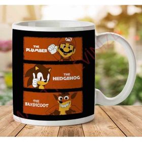 Art Hediye Good The Bad And The Ugly Mario Sonic And Crash Mashup Iki Tarafı Baskılı Kupa Bardak