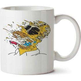 Art Hediye Gorila Simpson İki Tarafı Baskılı Kupa Bardak