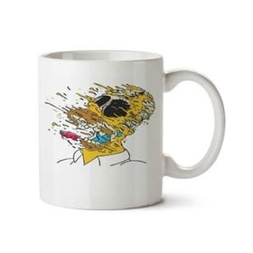 Art Hediye Gorila Simpson İki Tarafı Baskılı Kupa Bardak