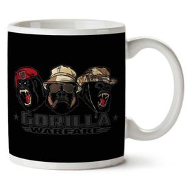 Art Hediye Gorilla Warfare iki Tarafı Baskılı Kupa Bardak