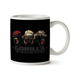 Art Hediye Gorilla Warfare iki Tarafı Baskılı Kupa Bardak