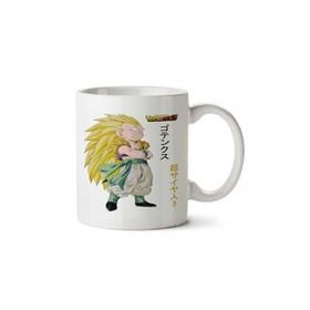 Art Hediye Gotenks Super Saiyajin 3 Dragon Ball İki Tarafı Baskılı Beyaz Kupa