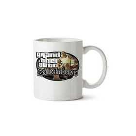 Art Hediye Grand Theft Auto İki Tarafı Baskılı Beyaz Kupa