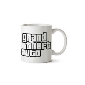 Art Hediye Grand Theft Auto Yazı İki Tarafı Baskılı Kupa Bardak