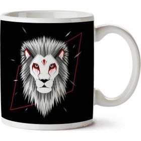 Art Hediye Graphic Design Jungle Lion İki Tarafı Baskılı Kupa Bardak