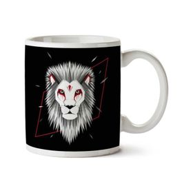 Art Hediye Graphic Design Jungle Lion İki Tarafı Baskılı Kupa Bardak