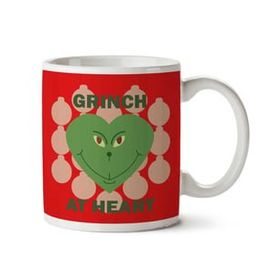 Art Hediye Grinch At Heart Christmas İki Tarafı Baskılı Kupa Bardak