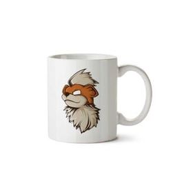 Art Hediye Growlithe Portrait Pokemon İki Tarafı Baskılı Kupa Bardak