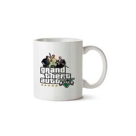 Art Hediye Gta 5 Estrelas İki Tarafı Baskılı Kupa Bardak