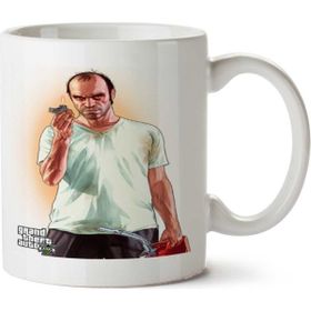 Art Hediye Gta V Trevor Philips İki Tarafı Baskılı Beyaz Kupa