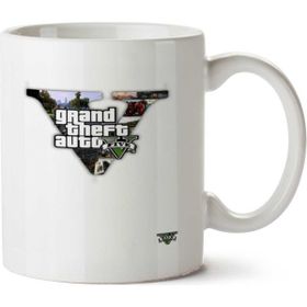Art Hediye Gta V4 İki Tarafı Baskılı Beyaz Kupa