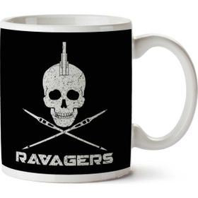 Art Hediye Guardians Of The Galaxy Ravagers Skull And Arrows İki Tarafı Baskılı Kupa Bardak