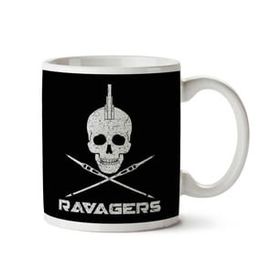 Art Hediye Guardians Of The Galaxy Ravagers Skull And Arrows İki Tarafı Baskılı Kupa Bardak