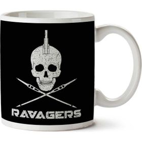 Art Hediye Guardians Of The Galaxy Ravagers Skull And Arrows İki Tarafı Baskılı Kupa Bardak