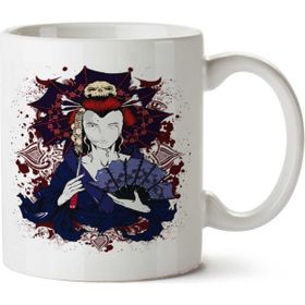 Art Hediye Gueixa Samurai İki Tarafı Baskılı Kupa Bardak