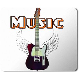 Art Hediye Guitar Music Gitar Müzik Baskılı 23x19 cm Mouse Pad