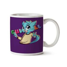 Art Hediye Gumball Renkli İki Tarafı Baskılı Kupa Bardak