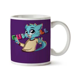 Art Hediye Gumball Renkli İki Tarafı Baskılı Kupa Bardak